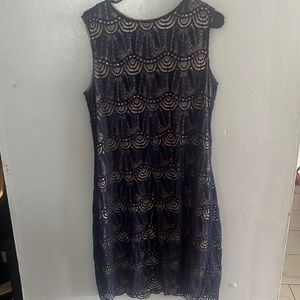 Blue Sharagano formal dress size:16